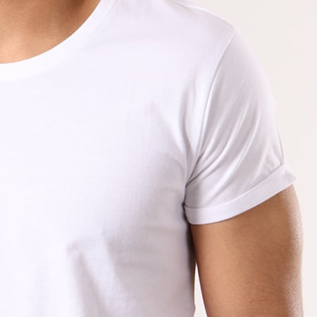 Urban Classics - Tee Shirt Oversize Zips TB1225 Blanc