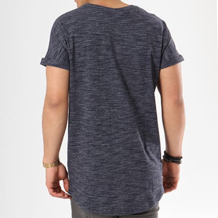 Urban Classics - Tee Shirt Oversize TB1769 Bleu Marine Chiné