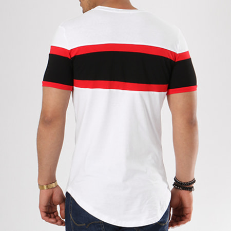 John H - Tee Shirt Oversize 1881 Blanc Noir Rouge