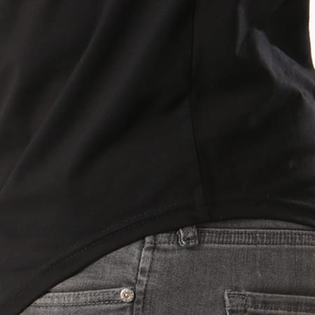 Zayne Paris  - Tee Shirt Oversize Avec Patch Brodé TX-104 Noir