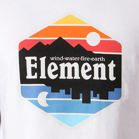 Element - Tee Shirt Manches Longues Dusk Blanc Noir