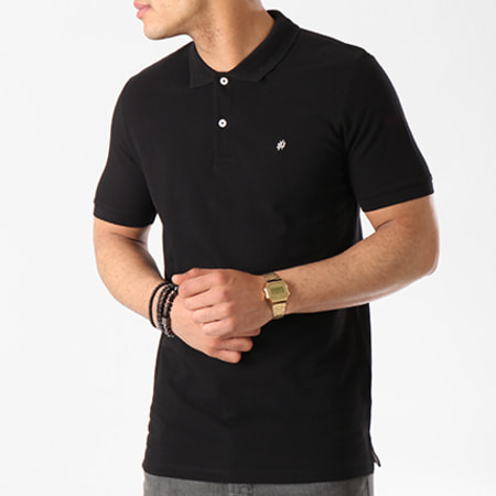 Jack And Jones - Polo Manches Courtes New Perfecto Noir