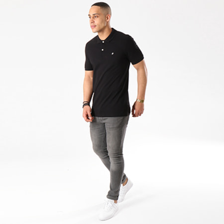 Jack And Jones - Polo Manches Courtes New Perfecto Noir