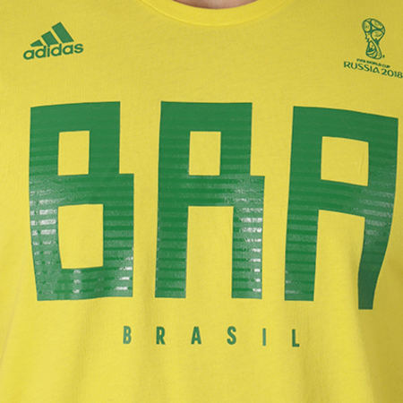 Adidas Sportswear - Tee Shirt Brazil CW1986 Jaune Vert
