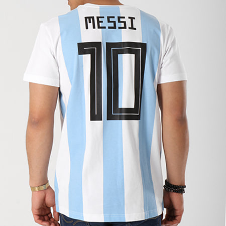 Adidas Sportswear - Tee Shirt Messi CW2146 Bleu Clair Blanc