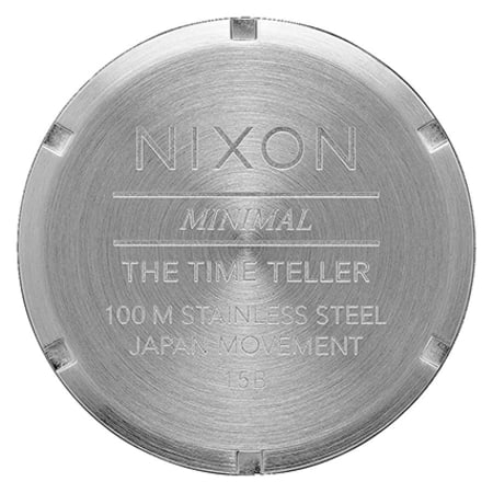 Nixon - Montre Time Teller A045-2853 Marron Argenté
