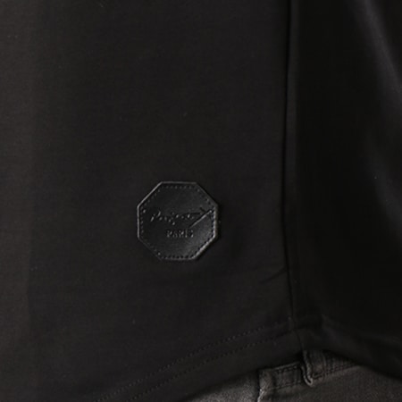 Project X Paris - Tee Shirt Oversize Bandes Brodées 88181127 Noir Blanc