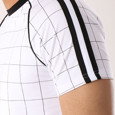 Project X Paris - Tee Shirt Oversize Bandes Brodées 88181146 Blanc Noir