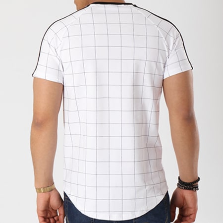 Project X Paris - Tee Shirt Oversize Bandes Brodées 88181146 Blanc Noir