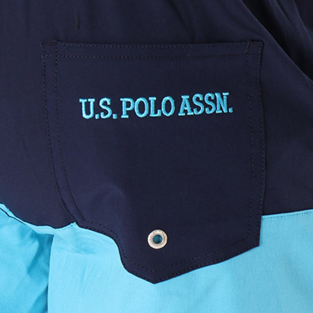US Polo ASSN - Short De Bain Adrian Bleu Marine Bleu Clair