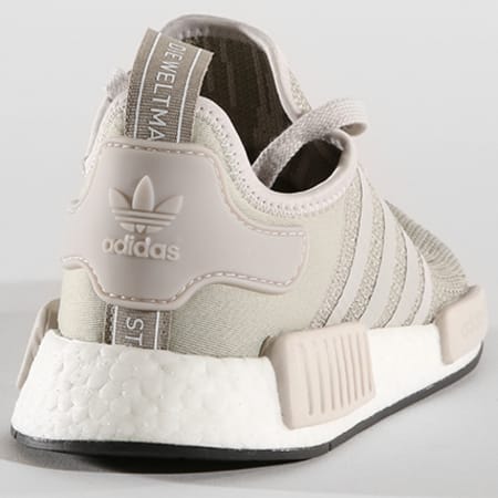 Adidas Originals - Baskets NMD R1 B76079 Sesame Chalk Pearl Footwear White