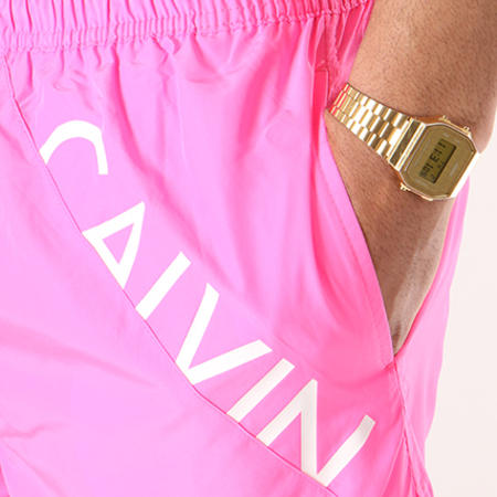 Calvin Klein - Short De Bain Drawstring 0161 Rose Fluo