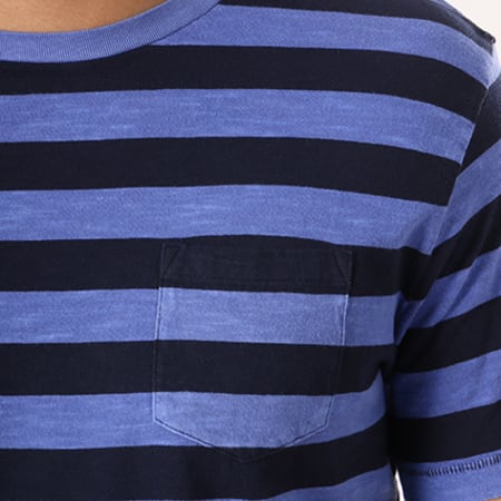 Celio - Tee Shirt Poche Gepocketa Bleu Roi Bleu Marine