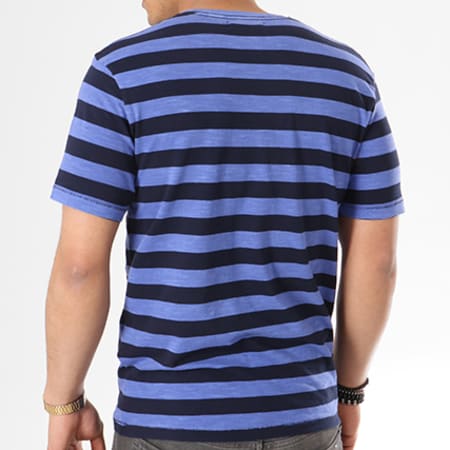 Celio - Tee Shirt Poche Gepocketa Bleu Roi Bleu Marine