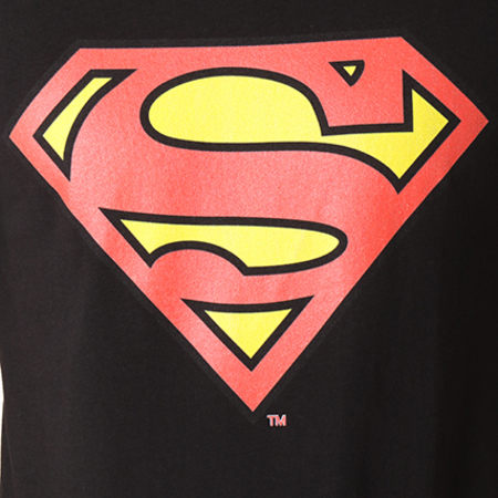 DC Comics - Tee Shirt Superman Logo Noir