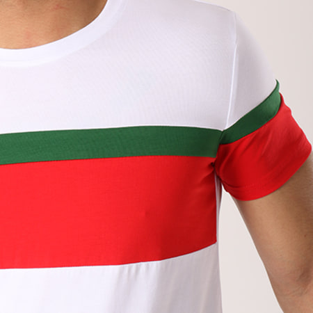 Terance Kole - Tee Shirt Oversize 98104 Blanc Vert Rouge