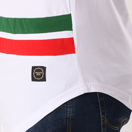 Terance Kole - Tee Shirt Oversize 98104 Blanc Vert Rouge