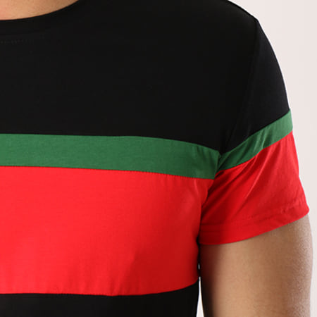 Terance Kole - Tee Shirt Oversize 98104 Noir Vert Rouge
