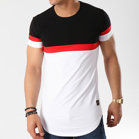 Terance Kole - Tee Shirt Oversize 98092 Noir Blanc Rouge