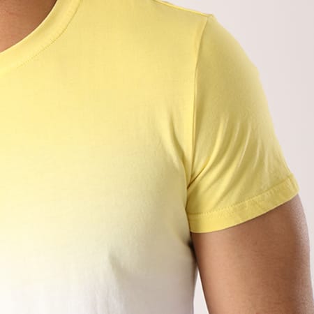Terance Kole - Tee Shirt Oversize 98072 Jaune Dégradé Blanc