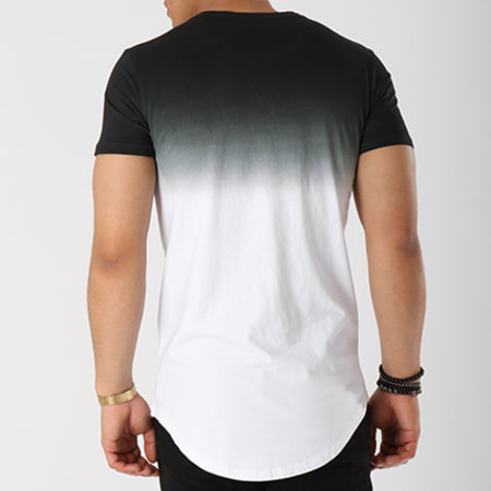 Terance Kole - Tee Shirt Oversize 98072 Noir Dégradé Blanc