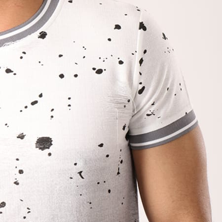 Terance Kole - Tee Shirt Oversize 98116 Gris Blanc