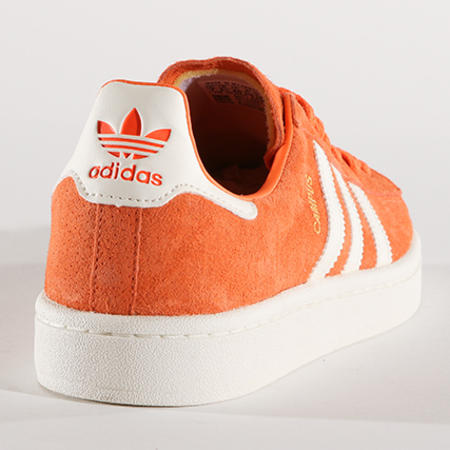 Adidas Originals - Baskets Campus CQ2078 Trace Orange Off White Chalk White