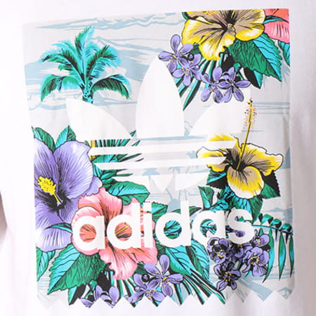 Adidas Originals - Tee Shirt BB Floral CF5844 Blanc