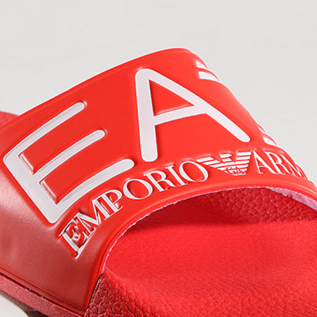 EA7 Emporio Armani - Claquettes Sea Worl Visibility 905012-8P215 Rouge