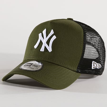 New Era - Casquette Trucker League Essential MLB New York Yankees 11586122 Vert Kaki Noir