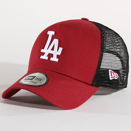 New Era - Casquette Trucker League Essential MLB Los Angeles Dodgers 11586124 Bordeaux Noir