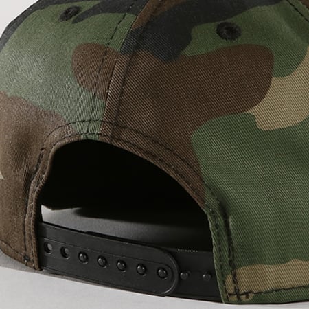 New Era - Casquette Snapback Script Patch 80581023 Vert Kaki Camouflage