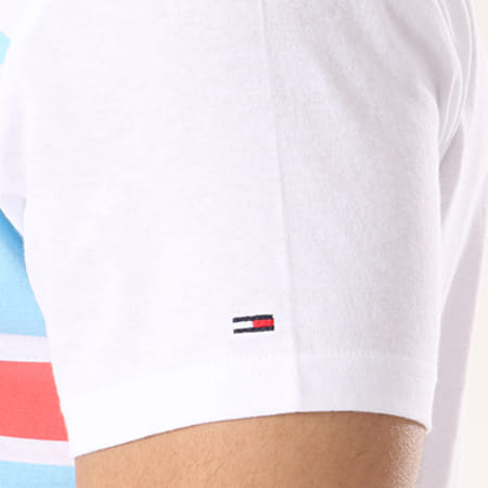 Tommy Hilfiger - Tee Shirt Cut Out Stripe 4525 Blanc