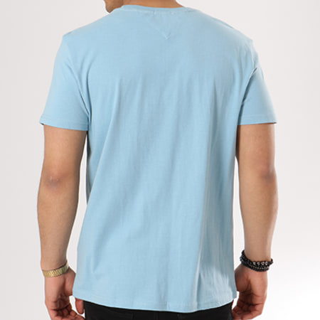 Tommy Hilfiger - Tee Shirt Essential Logo 4528 Bleu Clair