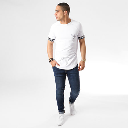 VIP Clothing - Tee Shirt Oversize 1753 Blanc Noir
