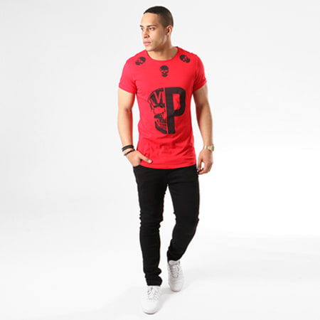 VIP Clothing - Tee Shirt Oversize 10263 Rouge Noir