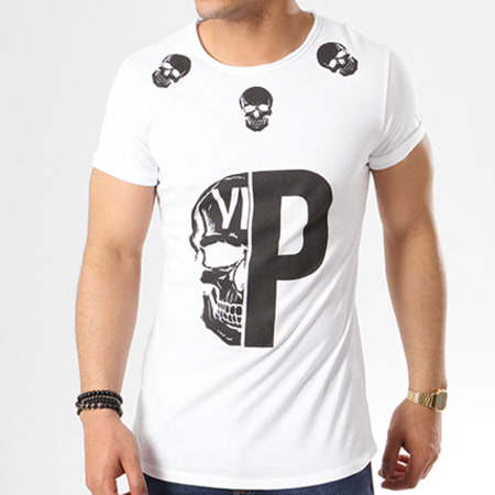 VIP Clothing - Tee Shirt Oversize 10263 Blanc Noir