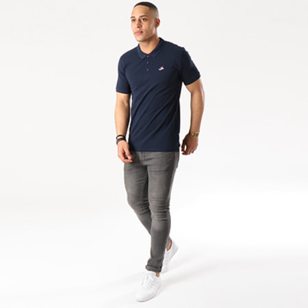 Only And Sons - Polo Manches Courtes Delano Bleu Marine