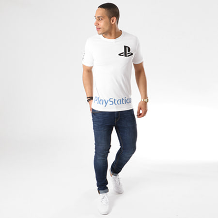Only And Sons - Tee Shirt Playstation Blanc Noir