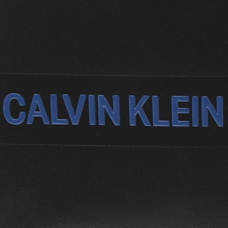 Calvin Klein - Portefeuille Logo Stripe Billfold 0411 Noir Bleu Clair