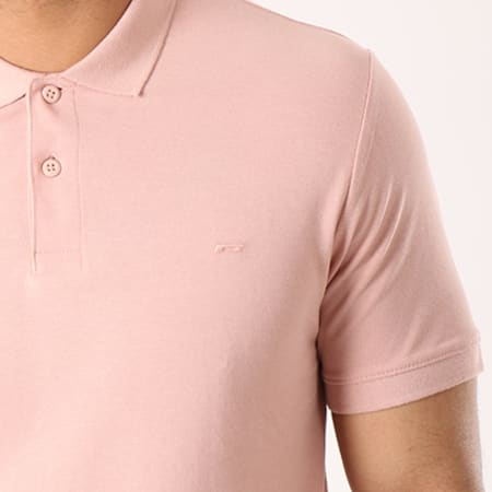 Jack And Jones - Polo Manches Courtes Basic Rose Pale