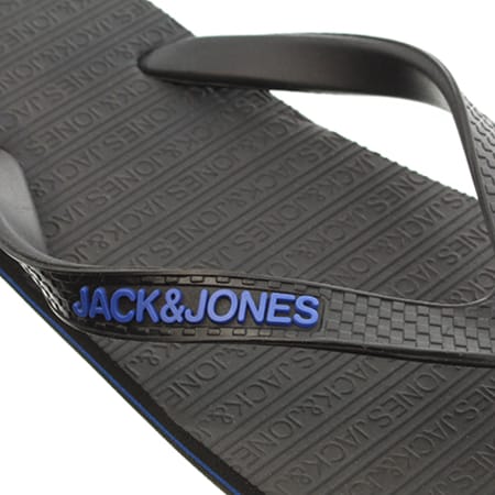 Jack And Jones - Tongs Basic Noir Bleu Roi