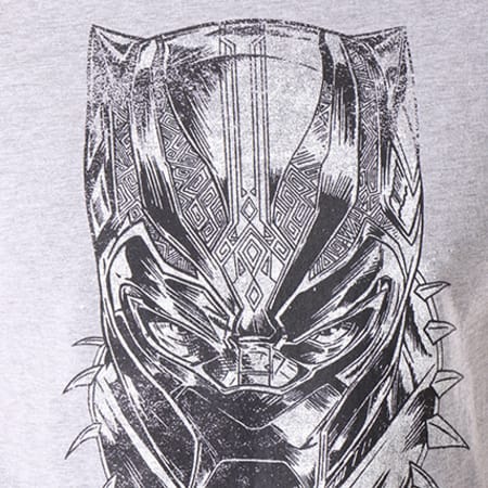 Avengers - Tee Shirt Black Panther Gris Chiné