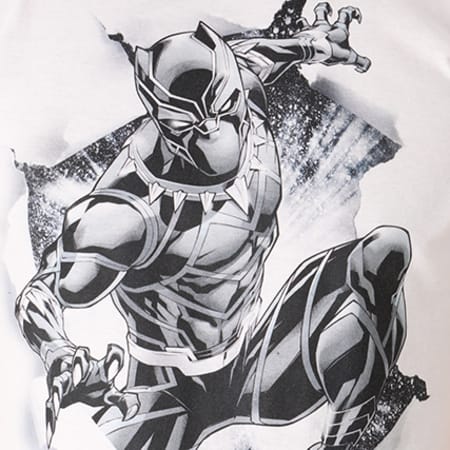 Avengers - Tee Shirt Black Panther Blanc