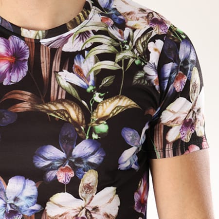 Uniplay - Tee Shirt Oversize TF2806 Noir Floral