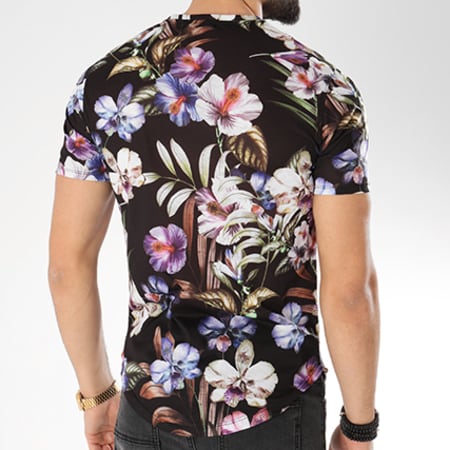 Uniplay - Tee Shirt Oversize TF2806 Noir Floral