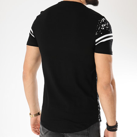 Berry Denim - Tee Shirt Oversize Avec Bande TST009 Noir