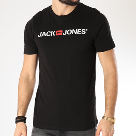 Jack And Jones - Maglietta Logo Corp Nero