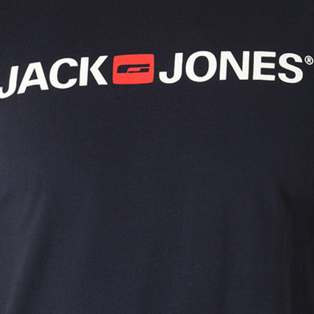 Jack And Jones - Tee Shirt Corp Logo Bleu Marine