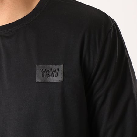Y et W - Tee Shirt Manches Longues Reversible Echec Mat Noir Blanc